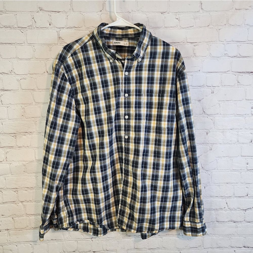 Men's Sonoma longsleeve button-down shirt, size XL